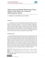 Online Structural Health Monitoring of Wire Rope by Fiber Optic Low Coherence Interferometric Sensor