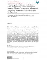 Fully Integrated Miniature Multi-Point Fiber Bragg Grating Sensor Interrogator (FBG-TransceiverTM) System for Applications where Size, Weight, and Power are Critical for Operation