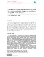 Experimental Study on Measurement of Strain Distribution on Simply Supported Steel Beam Using FBG Strain Sensors