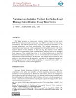 Substructure Isolation Method for Online Local Damage Identification Using Time Series