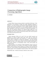 Comparison of radiographic image processing algorithms