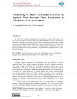 Monitoring of Smart Composite Materials by Optical Fiber Sensors From Fabrication to Mechanical Characterization