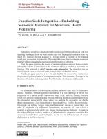 Function Scale Integration - Embedding Sensors in Materials for Structural Health Monitoring