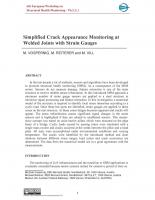 Simplified Crack Appearance Monitoring at Welded Joints with Strain Gauges