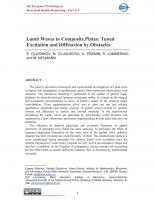 Lamb Waves in Composite Plates: Tuned Excitation and Diffraction by Obstacles