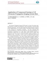 Application of Compressed Sensing to 2-D Ultrasonic Propagation Imaging System Data