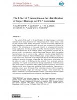 The Effect of Attenuation on the Identification of Impact Damage in CFRP Laminates