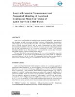 Laser-Vibrometric Measurement and Numerical Modeling of Local and Continuous Mode Conversion of Lamb Waves in CFRP Plates