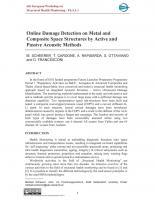 Online Damage Detection on Metal and Composite Space Structures by Active and Passive Acoustic Methods