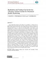 Realization and Testing of an In-Service Vibration Analysis System for Structural Health Monitoring