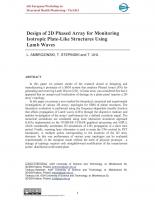 Design of 2D Phased Array for Monitoring Isotropic Plate-Like Structures Using Lamb Waves