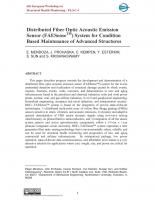 Distributed Fiber Optic Acoustic Emission Sensor (FAESense™) System for Condition Based Maintenance of Advanced Structures