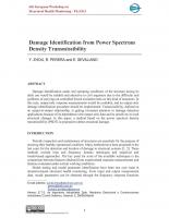 Damage Identification from Power Spectrum Density Transmissibility