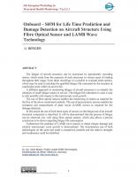 Onboard - SHM for Life Time Prediction and Damage Detection on Aircraft Structure Using Fibre Optical Sensor and LAMB Wave Technology