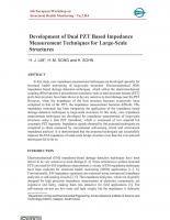 Development of Dual PZT Based Impedance Measurement Techniques for Large-Scale Structures