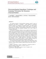 Electromechanical Impedance Technique and Scanning Vibrometry for Structure Characterization