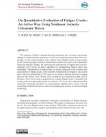 On Quantitative Evaluation of Fatigue Cracks: An Active Way Using Nonlinear Acousto-Ultrasonic Waves