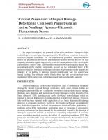 Critical Parameters of Impact Damage Detection in Composite Plates Using an Active Nonlinear Acousto-Ultrasonic Piezoceramic Sensor