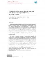 Damage Detection in the Aircraft Structure with the Use of Integrated Sensors-SYMOST Project