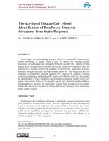 Physics-Based Output-Only Model Identification of Reinforced Concrete Structures from Static Response