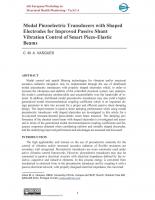 Modal Piezoelectric Transducers with Shaped Electrodes for Improved Passive Shunt Vibration Control of Smart Piezo-Elastic Beams