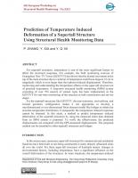 Prediction of Temperature Induced Deformation of a Supertall Structure Using Structural Health Monitoring Data