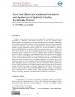 Zero-Pad Effects on Conditional Simulation and Application of Spatially-Varying Earthquake Motions