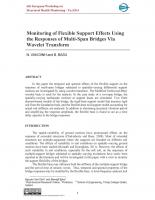 Monitoring of Flexible Support Effects Using the Responses of Multi-Span Bridges Via Wavelet Transform