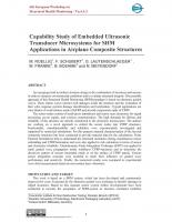 Capability Study of Embedded Ultrasonic Transducer Microsystems for SHM Applications in Airplane Composite Structures