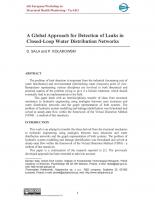 A Global Approach for Detection of Leaks in Closed-Loop Water Distribution Networks