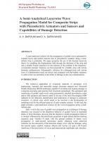 A Semi-Analytical Layerwise Wave Propagation Model for Composite Strips with Piezoelectric Actuators and Sensors and Capabilities of Damage Detection