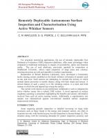 Remotely Deployable Autonomous Surface Inspection and Characterisation Using Active Whisker Sensors