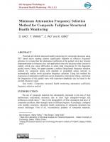 Minimum Attenuation Frequency Selection Method for Composite Tailplane Structural Health Monitoring