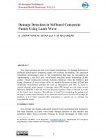 Damage Detection in Stiffened Composite Panels Using Lamb Wave