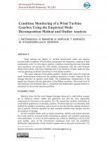 Condition Monitoring of a Wind Turbine Gearbox Using the Empirical Mode Decomposition Method and Outlier Analysis