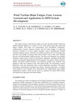 Wind Turbine Blade Fatigue Tests: Lessons Learned and Application to SHM System Development