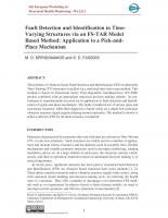 Fault Detection and Identification in Time-Varying Structures via an FS-TAR Model Based Method: Application to a Pick-and-Place Mechanism