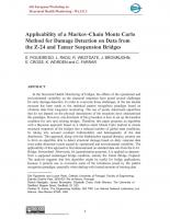 Applicability of a Markov-Chain Monte Carlo Method for Damage Detection on Data from the Z-24 and Tamar Suspension Bridges