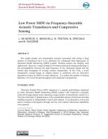 Low Power SHM via Frequency-Steerable Acoustic Transducers and Compressive Sensing