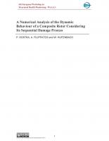 A Numerical Analysis of the Dynamic Behaviour of a Composite Rotor Considering Its Sequential Damage Process