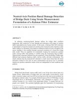 Neutral-Axis Position Based Damage Detection of Bridge Deck Using Strain Measurement: Formulation of a Kalman Filter Estimator