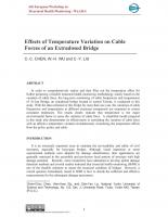 Effects of Temperature Variation on Cable Forces of an Extradosed Bridge