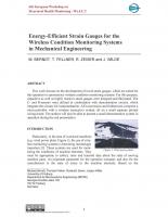 Energy-Efficient Strain Gauges for the Wireless Condition Monitoring Systems in Mechanical Engineering